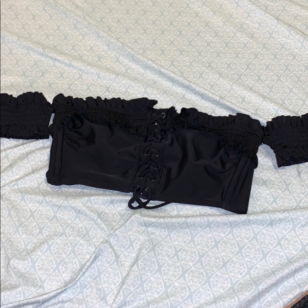 Black bikini top